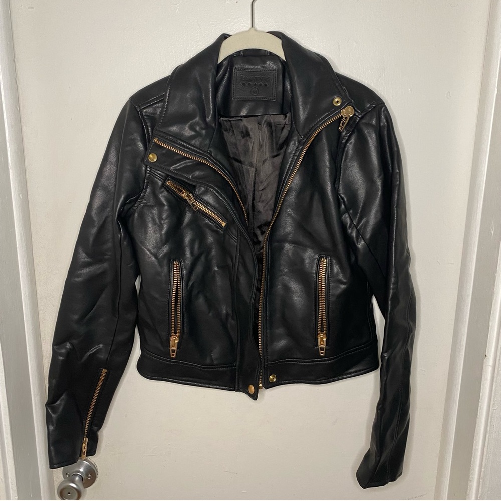 BlankNYC Leather Moto Jacket